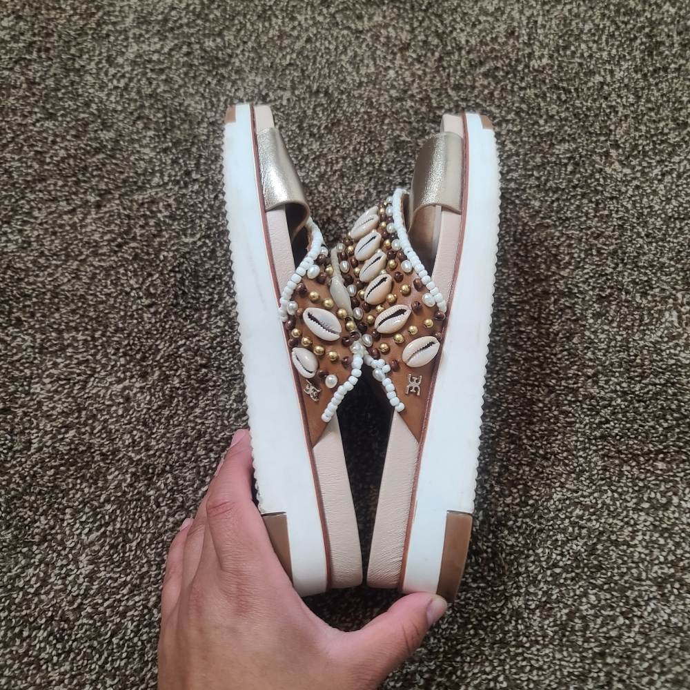 Sam Edelman Austen Seashell Sandal Size 9.5 - Picture 3 of 5